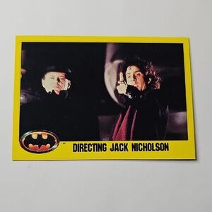 Topps Yellow and Black Batman Trading Card